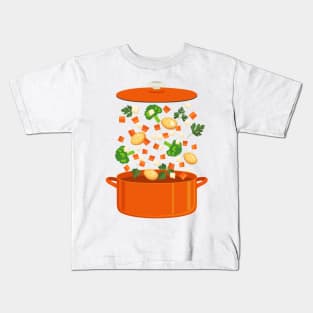 Soup Pot Explosion Kids T-Shirt